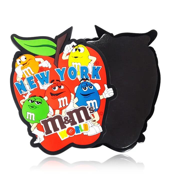 M&M's World Characters New York Big Apple Magnet